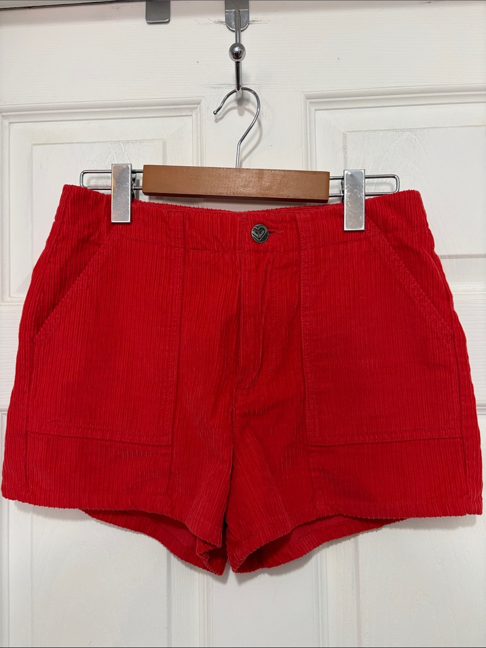 Roxy Women's Red Corduroy Shorts